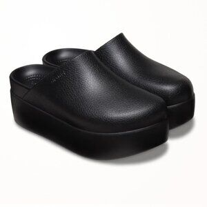 Crocs platform black sz 7